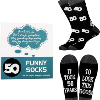 Men Black Cotton Socks Gift Review