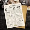 Birthday Newspaper Card Gift Review