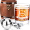Whiskey Glass Set in Barrel Box Gift Review