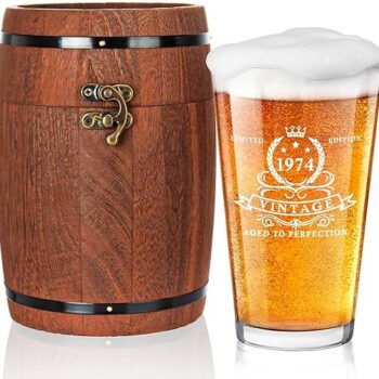 Beer Glass in Barrel Box Gift Review