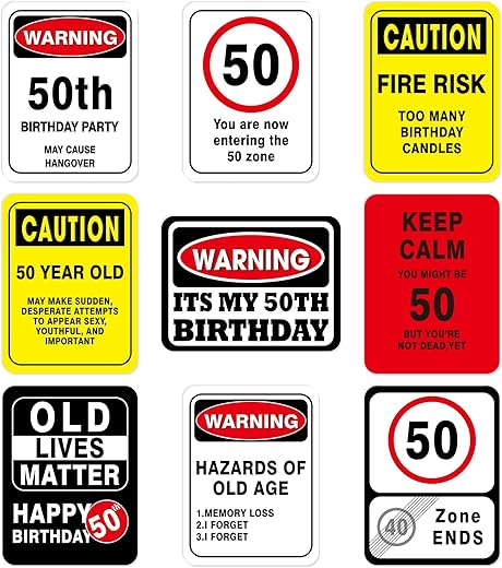 9PCS Wall Signs Funny Tags Gift Review