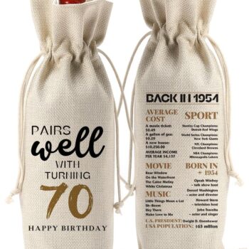 70th Birthday Wine Bag Gift Review