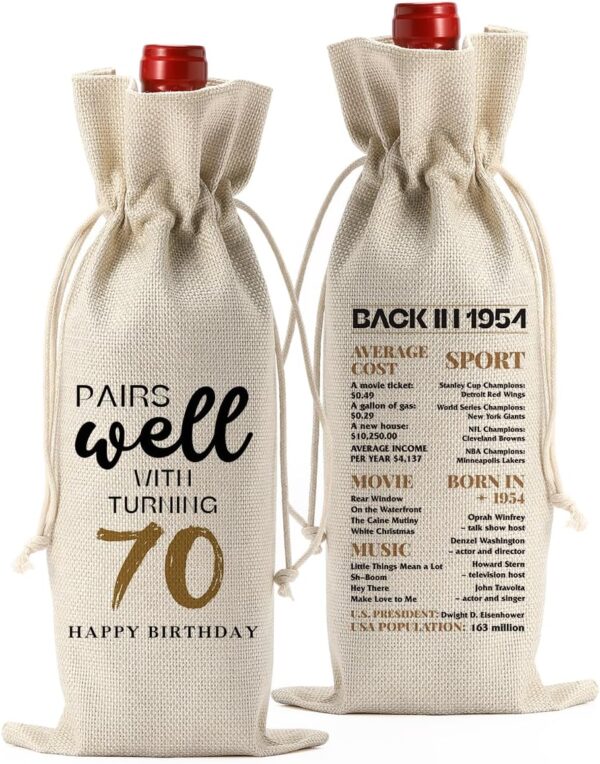 70th Birthday Wine Bag Gift Review