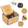 Music Box Hand Crank Engraved Gift Review