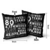 80th Birthday Pillow Gift Review