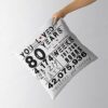 80th Birthday Pillow Gift Review
