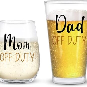 Dad and Mom Beer Glass Set Gift Review