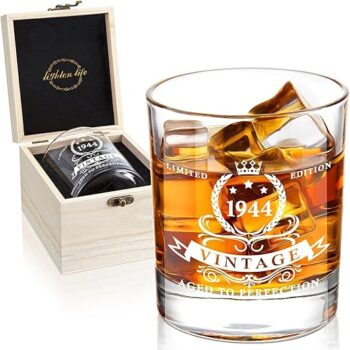 1944 Whiskey Glass in Valued Wooden Box Gift Review