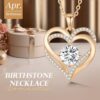 Love Heart Birthstone Necklaces Gift Review