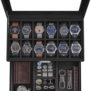 Lockable Watch Case with Glass Lid Gift Review