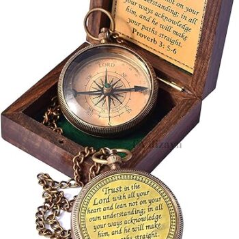 Engraved Compass with Wooden Box Gift Review