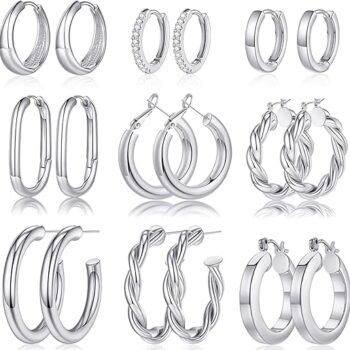 Chunky Hoop Earrings Set Gift Review