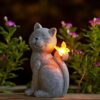 Solar Cat Outdoor Statues Gift Review