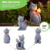 Solar Cat Outdoor Statues Gift Review