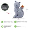 Solar Cat Outdoor Statues Gift Review