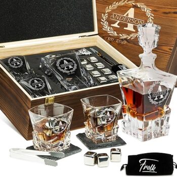 Personalized Whiskey Decanter and Stones Set Gift Review